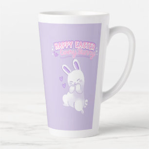 Tasse Latte Joyeuses Pâques à tous les petits lapins