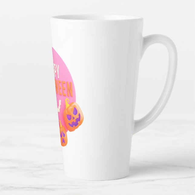 Tasse Latte Joyeux halloween (Droite)