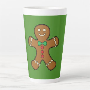 Tasse Latte Joyeux homme en pain d'épices