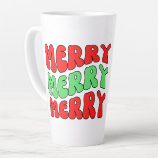 Tasse Latte Joyeux Joyeux Joyeux