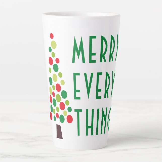 Tasse Latte Joyeux moderne Tout Jardin (Devant)