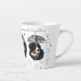 Tasse Latte Joyeux Moments Vacances Trois Photo