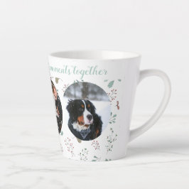 Tasse Latte Joyeux Moments Vacances Trois Photo