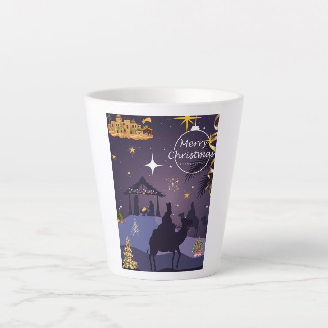 Tasse Latte Joyeux Noël (Devant)