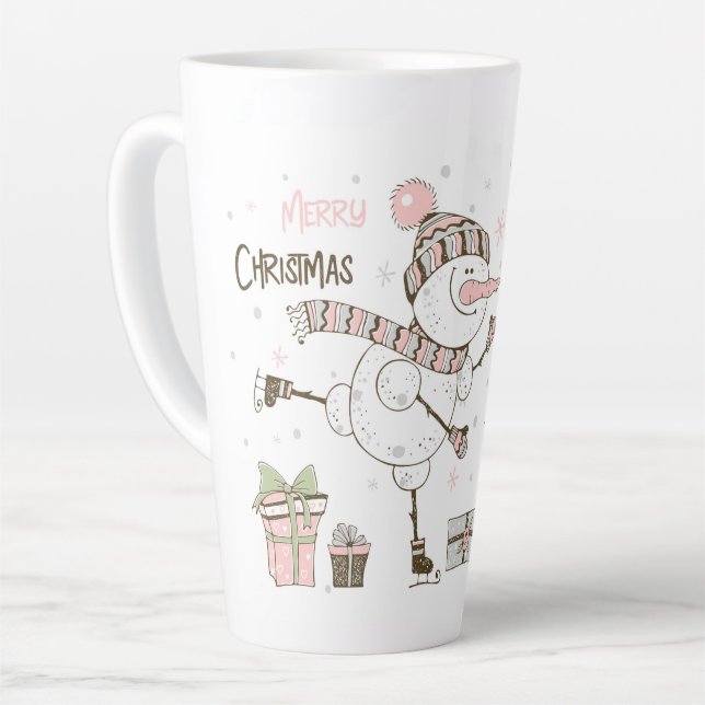Tasse Latte Joyeux Noël (Angle gauche)