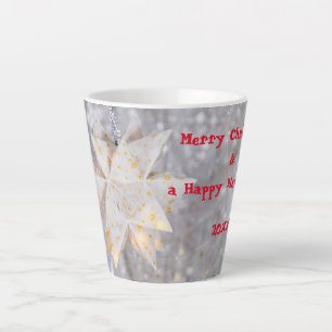 Tasse Latte Joyeux Noël et une bonne année