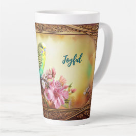 Tasse Latte Joyeux Parakeet