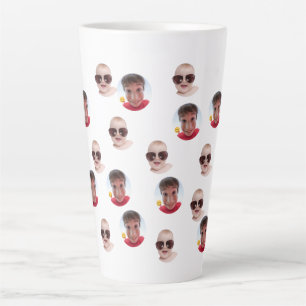 Tasse Latte Jumbo Funny Baby Enfants Famille Visage 2 Photos