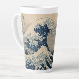 Tasse Latte Katsushika Hokusai. La Grande Vague de Kanagawa