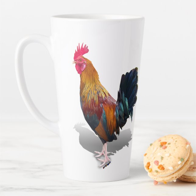 Tasse Latte Key West - Rooster tzigane (En situation)