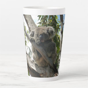 Tasse Latte Koala - Étiquettes Cadeaux couchés