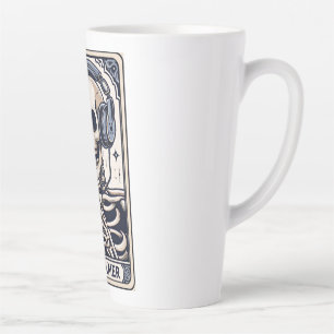 Tasse Latte La Carte de Tarot du Squelette de Joueur