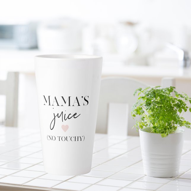 Tasse Latte La citation amusante du jus de maman | Meilleur ca (Créateur téléchargé)