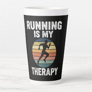 Tasse Latte La course est ma thérapie