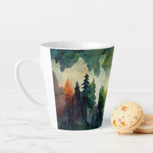 Tasse Latte La forêt (nature)