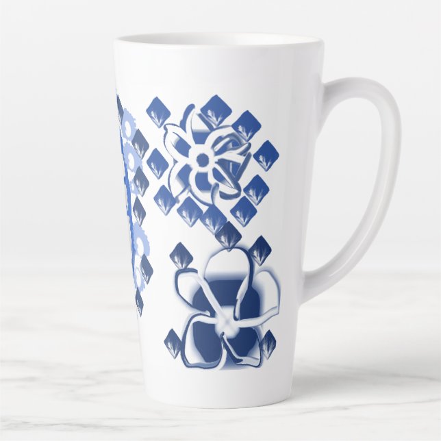 Tasse Latte La joie des snowflèches (Droite)