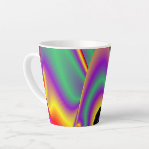 Tasse Latte La magie des couleurs, Rainbowart 3D Abstrait