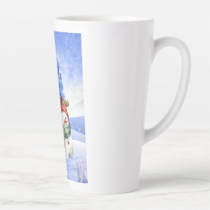 TASSE LATTE LA NEIGE S'AMUSERA EN HIVER