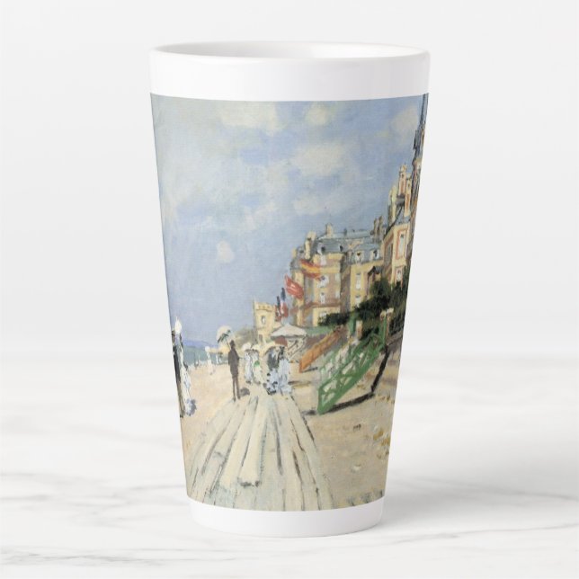 Tasse Latte La promenade à Trouville par Claude Monet (Devant)