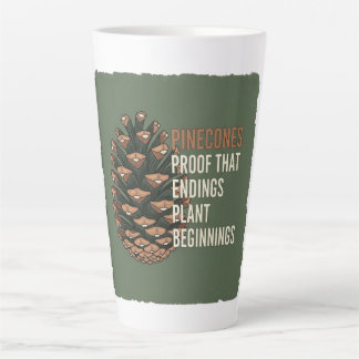 Tasse Latte La promesse À feuillage persistant - Conception de