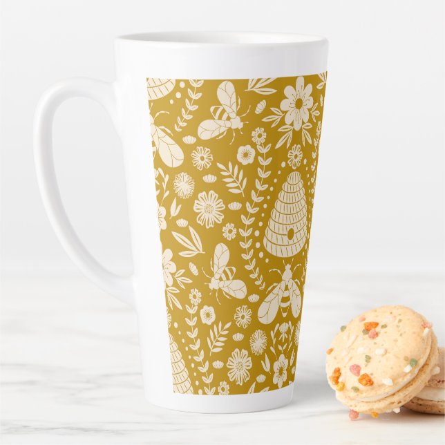 Tasse Latte La ruche de la nature (En situation)