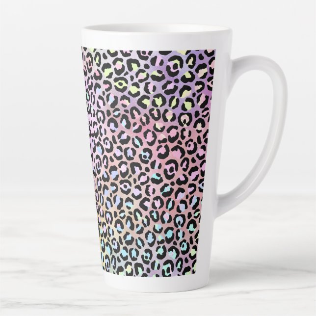 Tasse Latte La série Léopard Iridescent Design 6 (Droite)