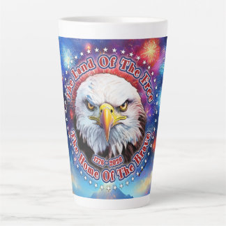 Tasse Latte La Terre Des Hommes Libres Feu D'artifice Aigle Br