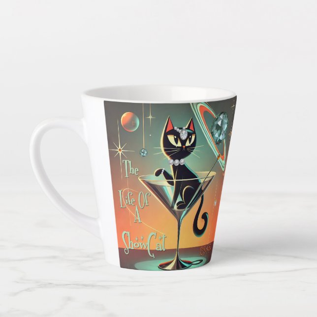 Tasse Latte La Vie D'Un Chat De Femme De Chaussure (Gauche)