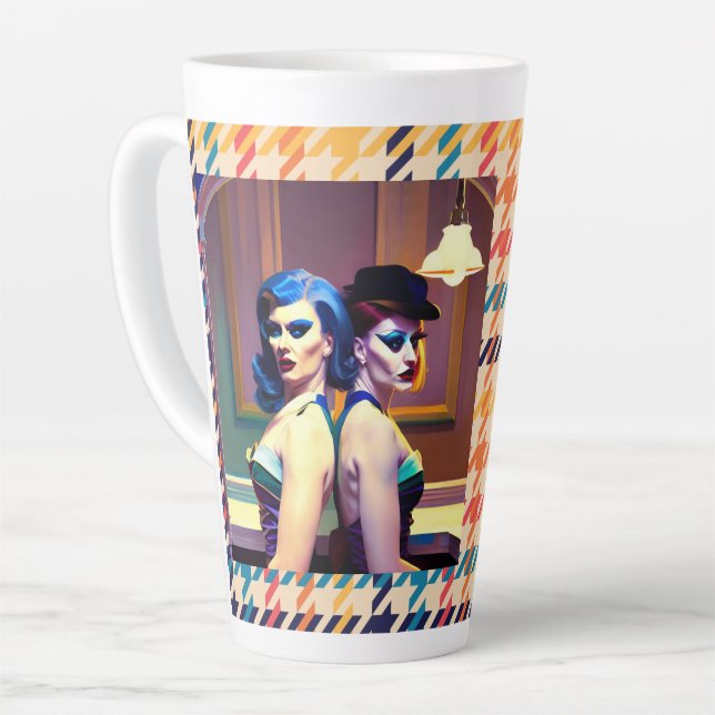 Tasse Latte La vie est un Drag (Angle gauche)
