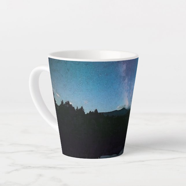 Tasse Latte Lac Starry (Angle gauche)