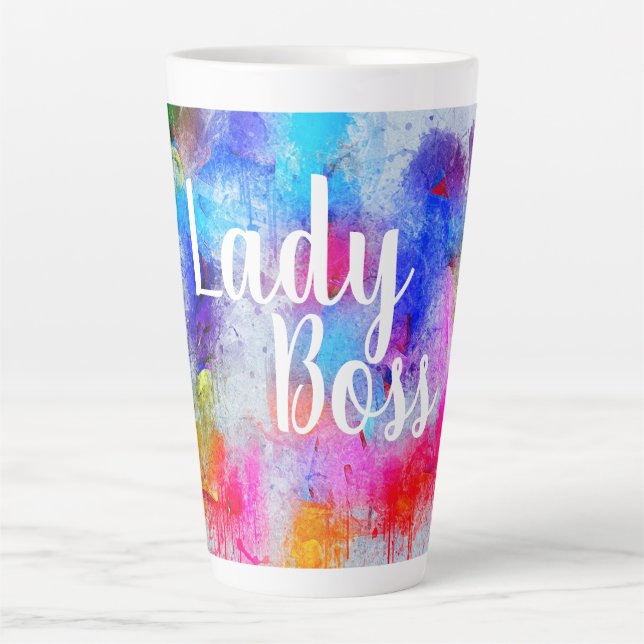 Tasse Latte Lady Boss (Devant)