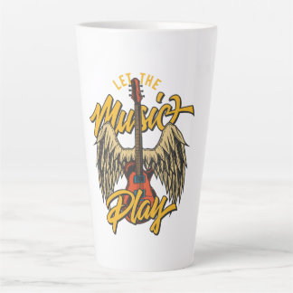 Tasse Latte Laissez la musique jouer
