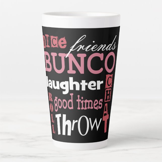 Tasse Latte L'amitié noire du métro Bunco (Devant)