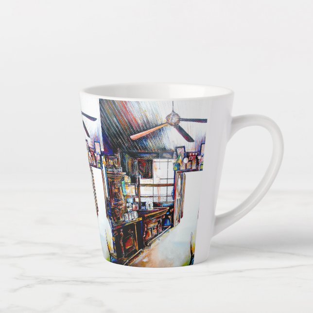 Tasse Latte L'amour n'est pas un mur, c'est un pont (Droite)