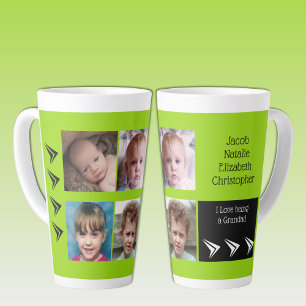 Tasse Latte L'amour noir de chaux étant un Grand-Père avec pho