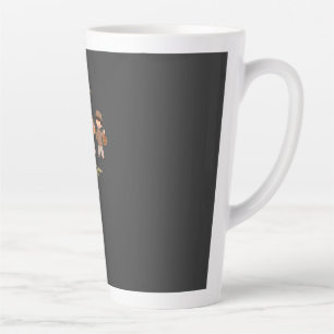 Tasse Latte Lanternes de célébration de Ramadan et art de la l