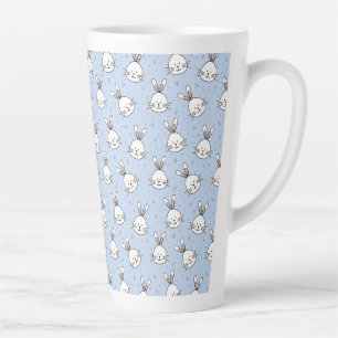 Tasse Latte Lapin Motif de lapin mignon pour l'anniversaire de