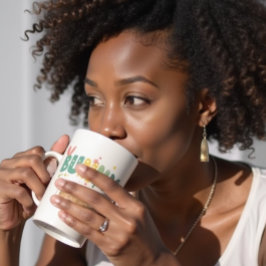 Tasse Latte Lapin Rétro : Bunny Bunny Bliss