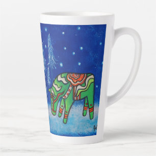 Tasse Latte L'Art Whimsical Du Dala Vert