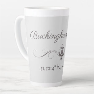 Tasse Latte Latitude et longitude du palais de Buckingham