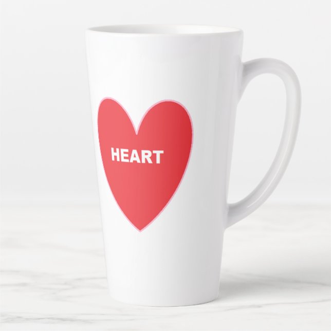 Tasse Latte Latte cardiaque (Droite)