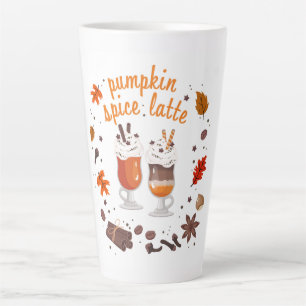 Tasse Latte Latte épice citrouille