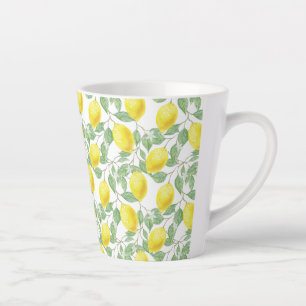 Tasse Latte Latte Mug-Lemons Imprimer