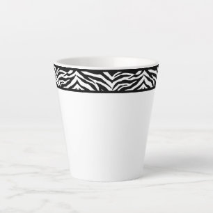 Tasse Latte Latte Mug-Zebra Print