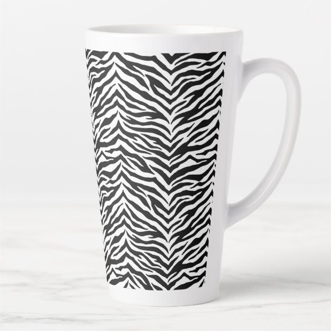 Tasse Latte Latte Mug-Zebra Print (Droite)