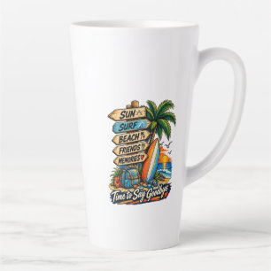 Tasse Latte L'au revoir de l'été