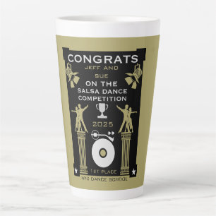 Tasse Latte Lauréats du Concours de danse salsa
