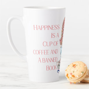Tasse Latte Le bonheur est une coupe de café
