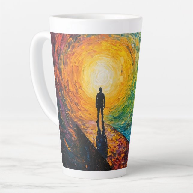 Tasse Latte Le bord de la dimension (Angle gauche)