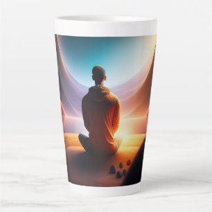 Tasse Latte Le Bouddha Cosmique Café Méditation Pleine Consc